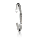 Men's Cuff Bracelet Silver bling and shiny sterling silver cuff bracelet