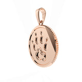 DOG, CAT, PET JEWELRY PENDANT MADE OF ROSE GOLD CUSTOM MADE BY KINGS