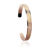 Mens Gold Bracelets 18K karat Rose Gold special Textured Cuff Bracelet