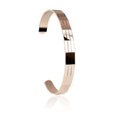 Bracelet For Men Gold Kings 18 Karat 6mm Facets Rose Gold Cuff Bracelet