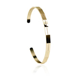 Signature™ Yellow Gold 4mm Cuff Bracelet