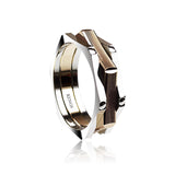 Fusion White & Rose Gold Ring Men's 18 Karat Fusion White and Rose Gold Ring