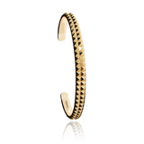 Men's Cuff Bracelet 18 Karat Spikes Yellow Gold Cuff Bracelet