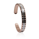 Rose Gold Men's Cuff 18 karat Rose Gold Two tone Cuff Bracelet