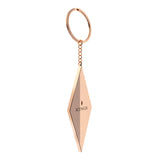 kings luxury keychain made with rose,yellow and white gold