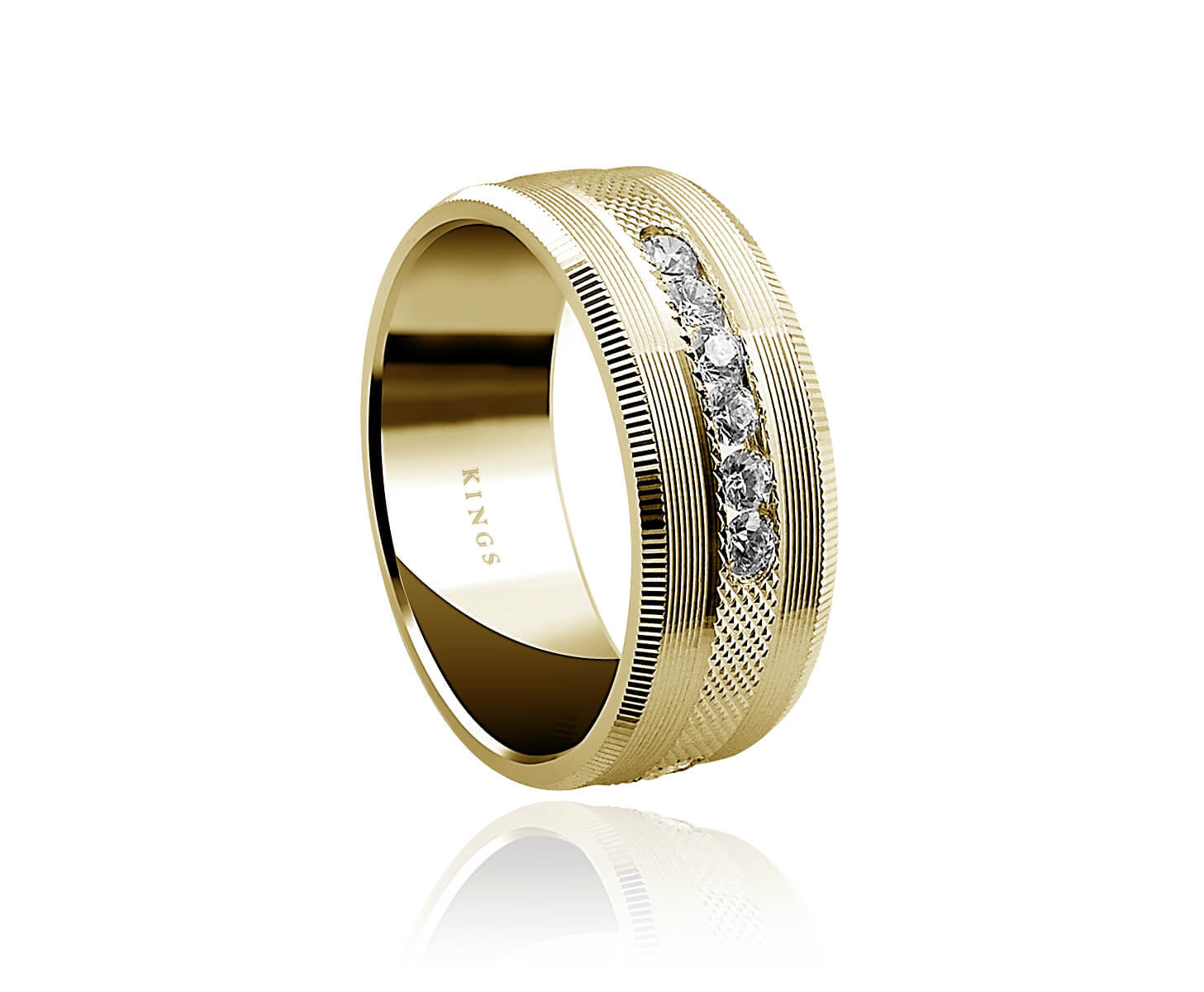 Designer Men's Diamond Ring | Dignity™ Gold Diamond Ring | Kings – KINGS
