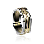Seulement Toi™ Fusion Ring Men's 18 Karat Fusion White Yellow and Rose Gold elegant Ring