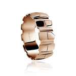 The Knight™ Rose Ring 18 Karat High Polish Rose Gold Ring with Comfort Fit