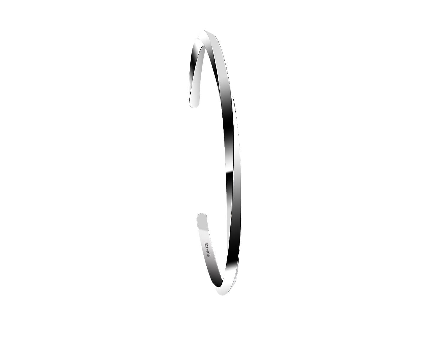 Silver Bracelet For Women Twisted shape sterling silver cuff bracelet