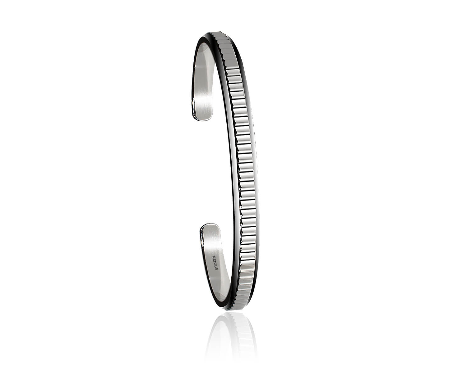 Mens Cuff Bracelet Silver wavy texture sterling silver cuff bracelet